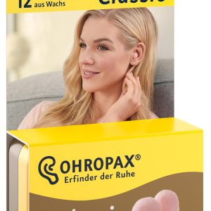 Ohropax voščeni čepki za ušesa, 12 čepkov