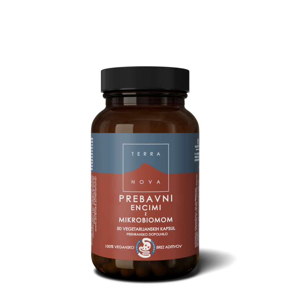 Terranova Prebavni encimi z mikrobiomom, 50 kapsul
