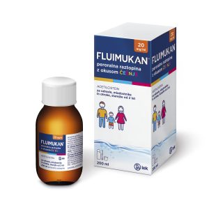 Fluimukan 20 mg/ml, 200 ml raztopina z okusom češnje