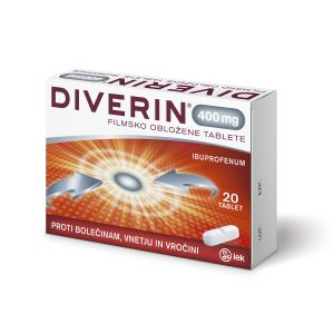 Diverin, filmsko obložene tablete 400 mg, 20 tablet