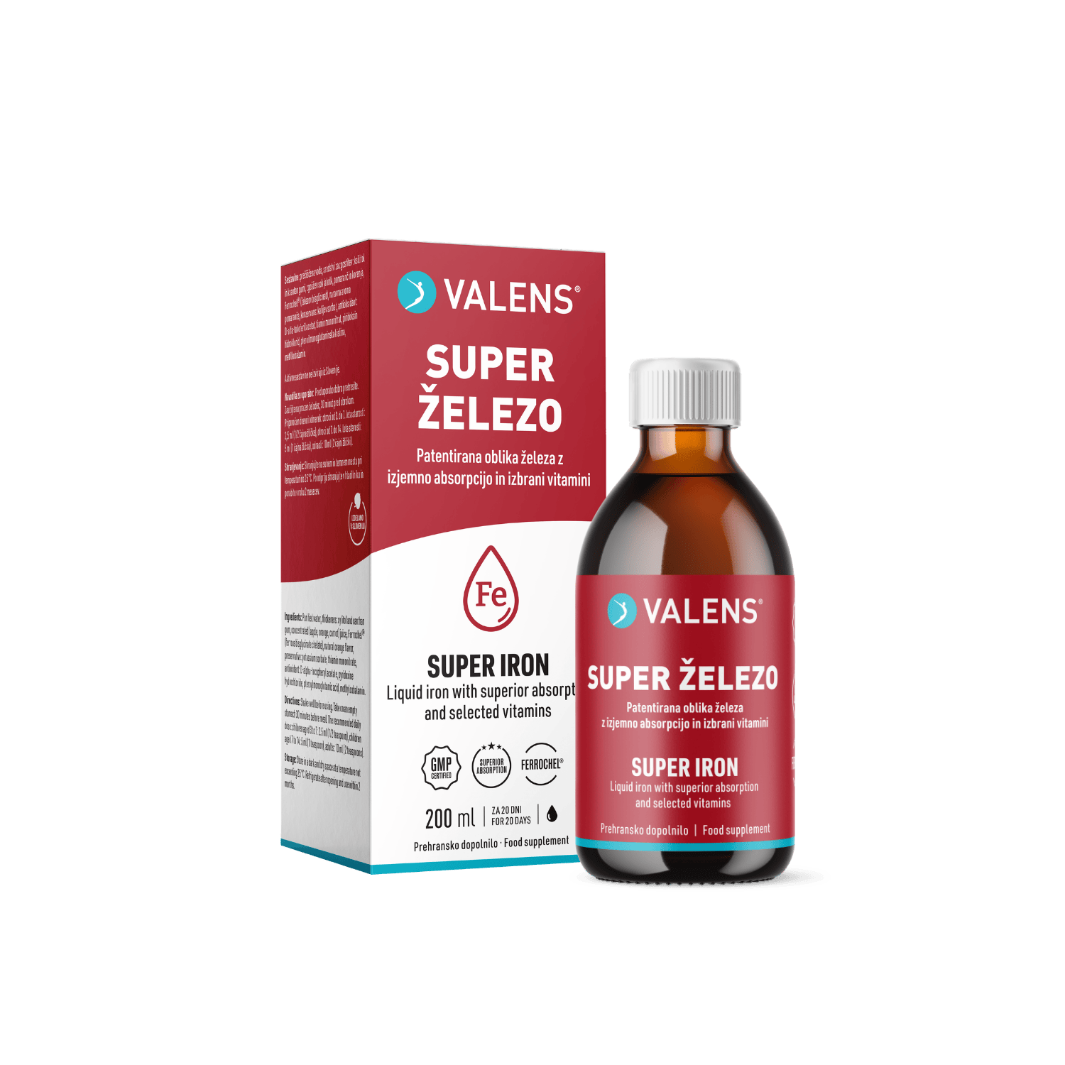 Valens super železo tekočina 200ml