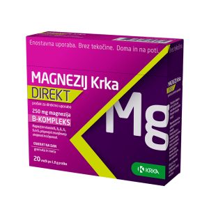 Magnezij Krka Direkt, prašek za direktno uporabo, 20 vrečk