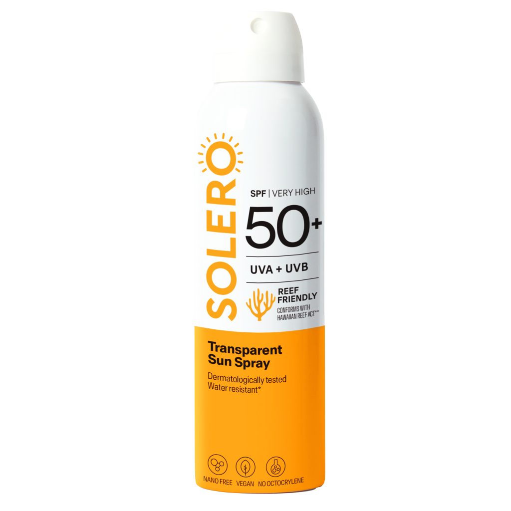 SOLERO Transparentno pršilo za zaščito pred soncem ZF 50+ , 200 ml