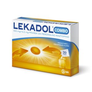Lekadol Combo 500 mg/12,2 mg, prašek za peroralno raztopino, 20 vrečk