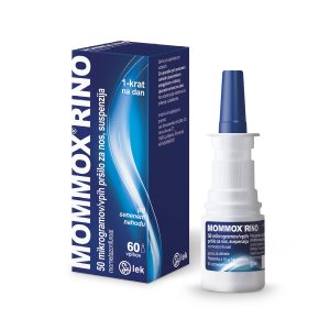 MOMMOX RINO 50 mikrogramov/vpih pršilo za nos, suspenzija, 60 odmerkov