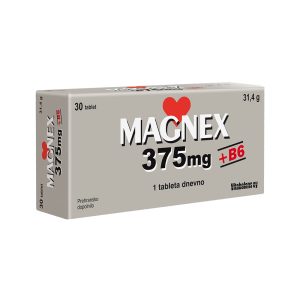 Magnex 375 mg + B6, 30 tablet