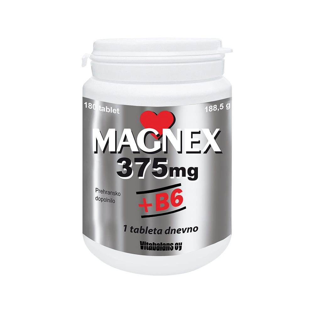 Magnex 375 mg + B6, 180 tablet