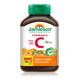 Jamieson Vitamin C 500 mg, 120 žvečljivih tablet