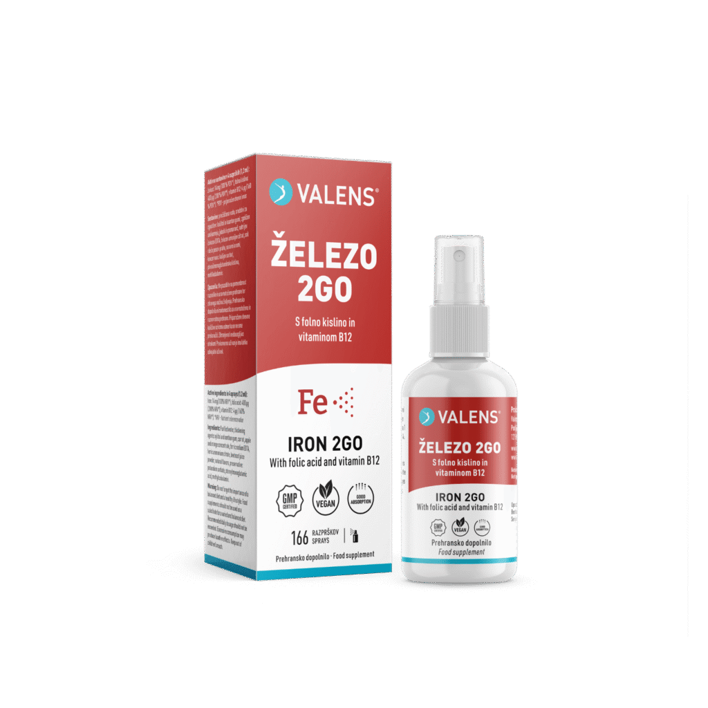 Valens Železo 2Go, ustno pršilo 50ml