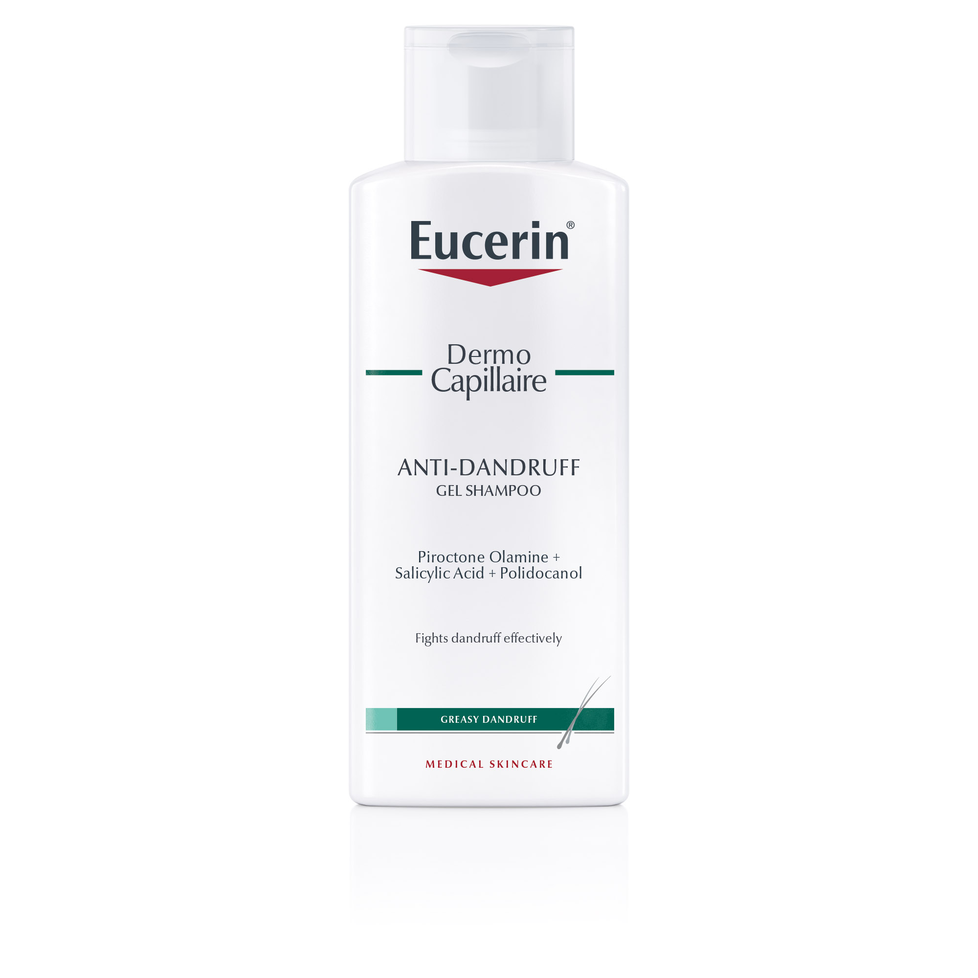 Eucerin DermoCapillaire šampon proti prhljaju – mastni prhljaj, 250 ml