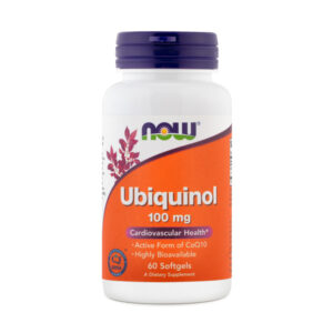 NOW UBIQUINOL 100mg, 60 mehkih kapsul