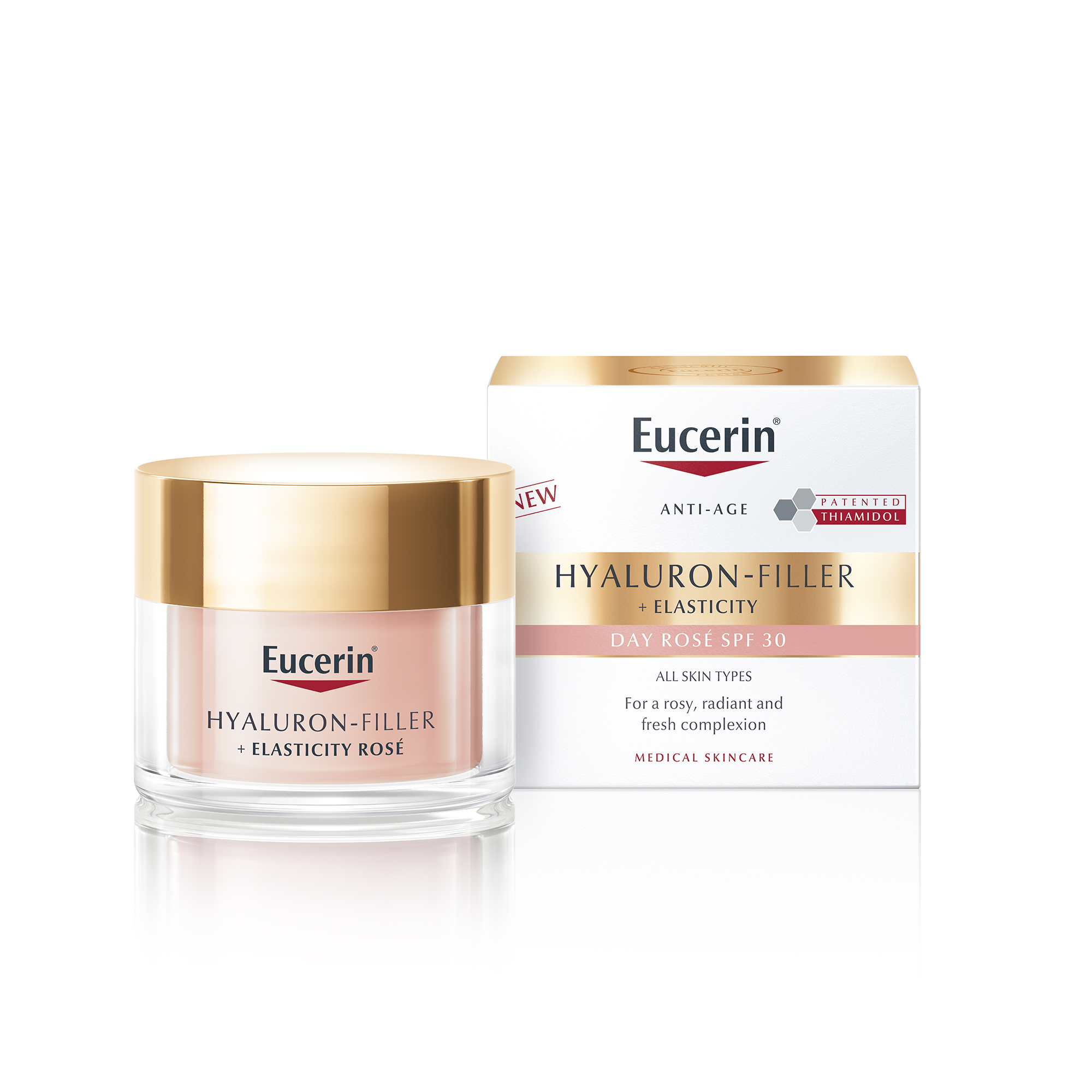 Eucerin Hyaluron-Filler + Elasticity Rosé dnevna krema ZF 30, 50 ml