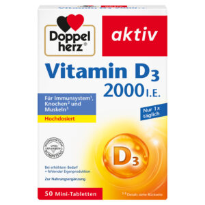 Doppelherz aktiv Vitamin D3 2000IE, 50 tablet