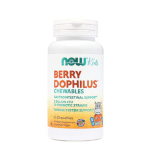 NOW BERRY DOPHILUS, 60 žvečljivih tablet