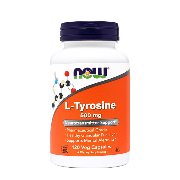 NOW L-TIROZIN 500mg, 120 kapsul