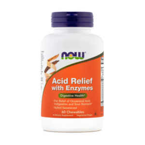 NOW PREBAVNI ENCIMI, 60 žvečljivih tablet