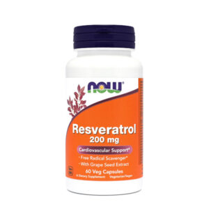 NOW RESVERATROL 200mg, 60 kapsul