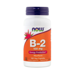 NOW VIT B2 100mg, 100 kapsul