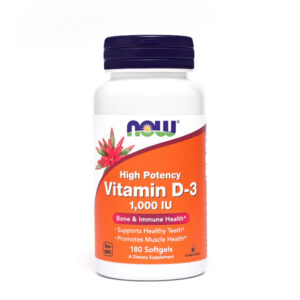 NOW VIT D3 1000ie, 180 mehkih kapsul