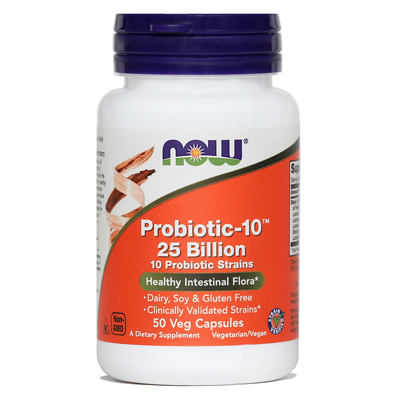 NOW PROBIOTIC -10, 25 MIL., 50 kapsul
