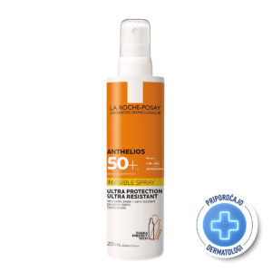 La Roche-Posay ANTHELIOS Nevidno pršilo za zaščita pred soncem za obraz in telo SPF50+, 200 ml