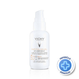 VICHY CAPITAL SOLEIL UV-AGE DNEVNI FLUID PROTI ZNAKOM FOTOSTARJANJA ZF50+,40 ML