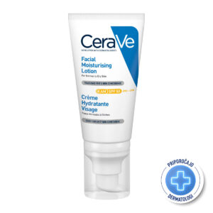 CeraVe Vlažilna nega za obraz za normalno do suho kožo SPF50, 52 ml