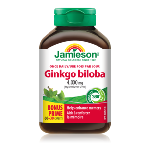 JAMIESON GINKGO BILOBA, 90 kapsul