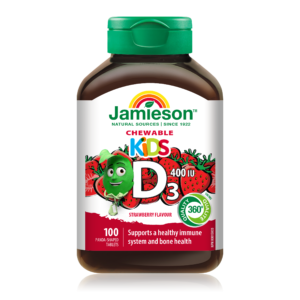 JAMIESON VIT D3 400IE otroški bombončki, 100 bombončkov