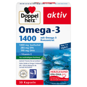 Doppelherz aktiv Omega–3 1400, 30 kapsul