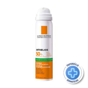 La Roche-Posay ANTHELIOS Matirajoča brezbarvna meglica za zaščito pred soncem za obraz SPF50+, 75 ml