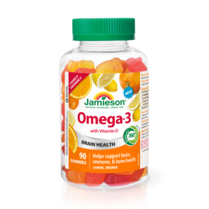 JAMIESON OMEGA-3 ŽELEJČKI FAMILY, 90 žvečljivih tablet
