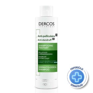 VICHY DERCOS ŠAMPON PROTI PRHLJAJU NORMALNO DO MASTNO LASIŠČE, 200 ML