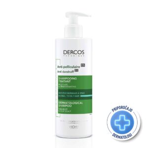 VICHY DERCOS ANTIPELL ŠAMPON PROTI PRHLJAJU ZA NORMALNO DO MASTNO LASIŠČE, 390 ML