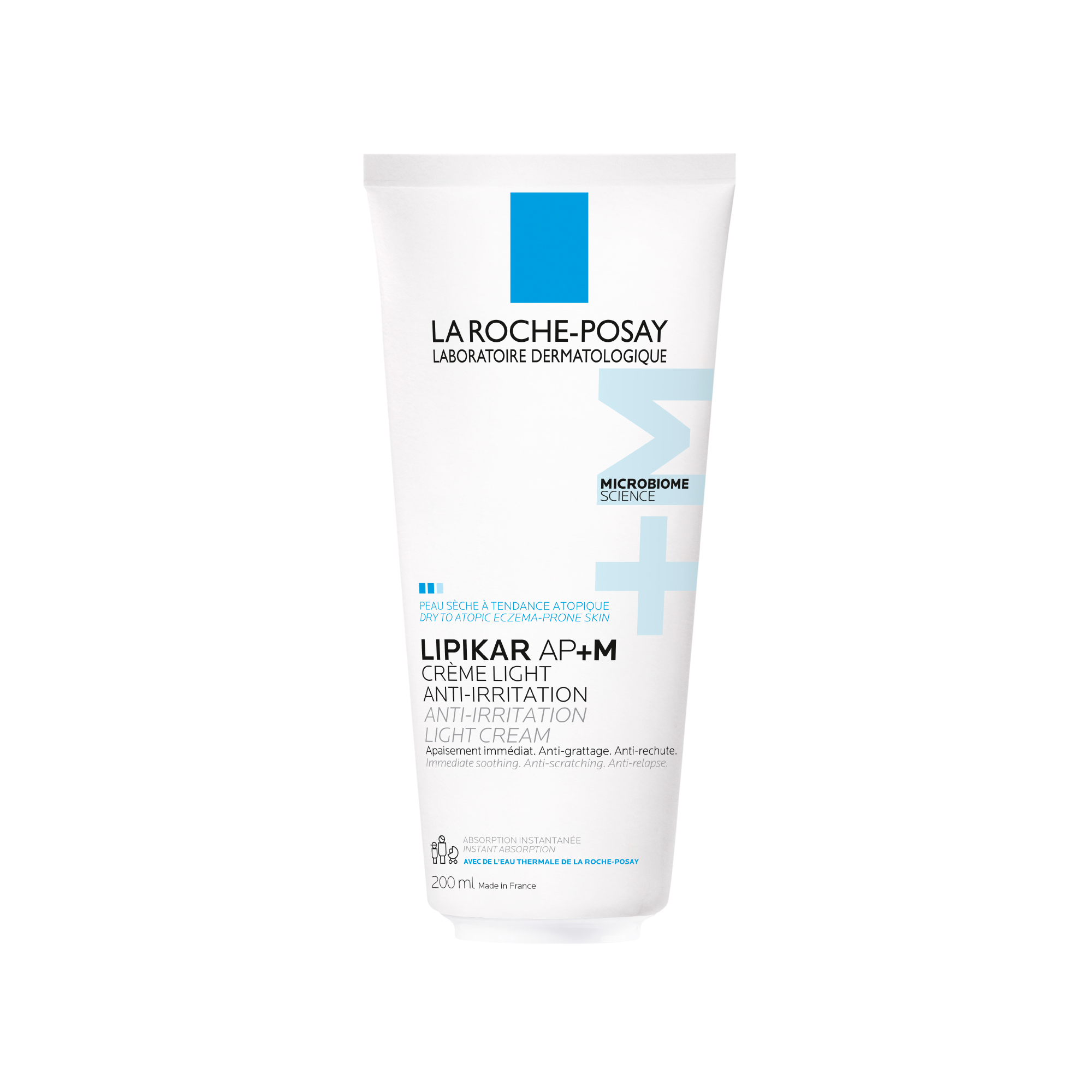 La Roche-Posay LIPIKAR BAUME LIGHT AP+M Balzam za telo in obraz v eko pakiranju za suho kožo, nagnjeno k atopiji, 200 ML