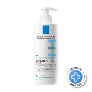 La Roche Posay LIPIKAR BAUME AP+MAX Balzam s trojnim učinkom za zelo suho in k atopijskemu ekcemu nagnjeno kožo, 400ml