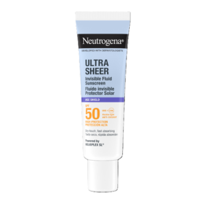 Neutrogena® Ultra Sheer Invisible Fluid Age Shield SPF50 - vlažilni nevidni fluid za zaščito pred soncem in proti staranju ZF50, 50 ml
