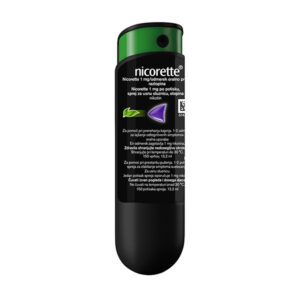 Nicorette 1 mg/odmerek oralno pršilo, raztopina, 13,2 ml