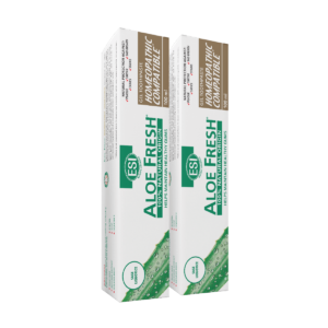 Aloe Fresh homeopatska zobna pasta za svež dah, 2x100 ml