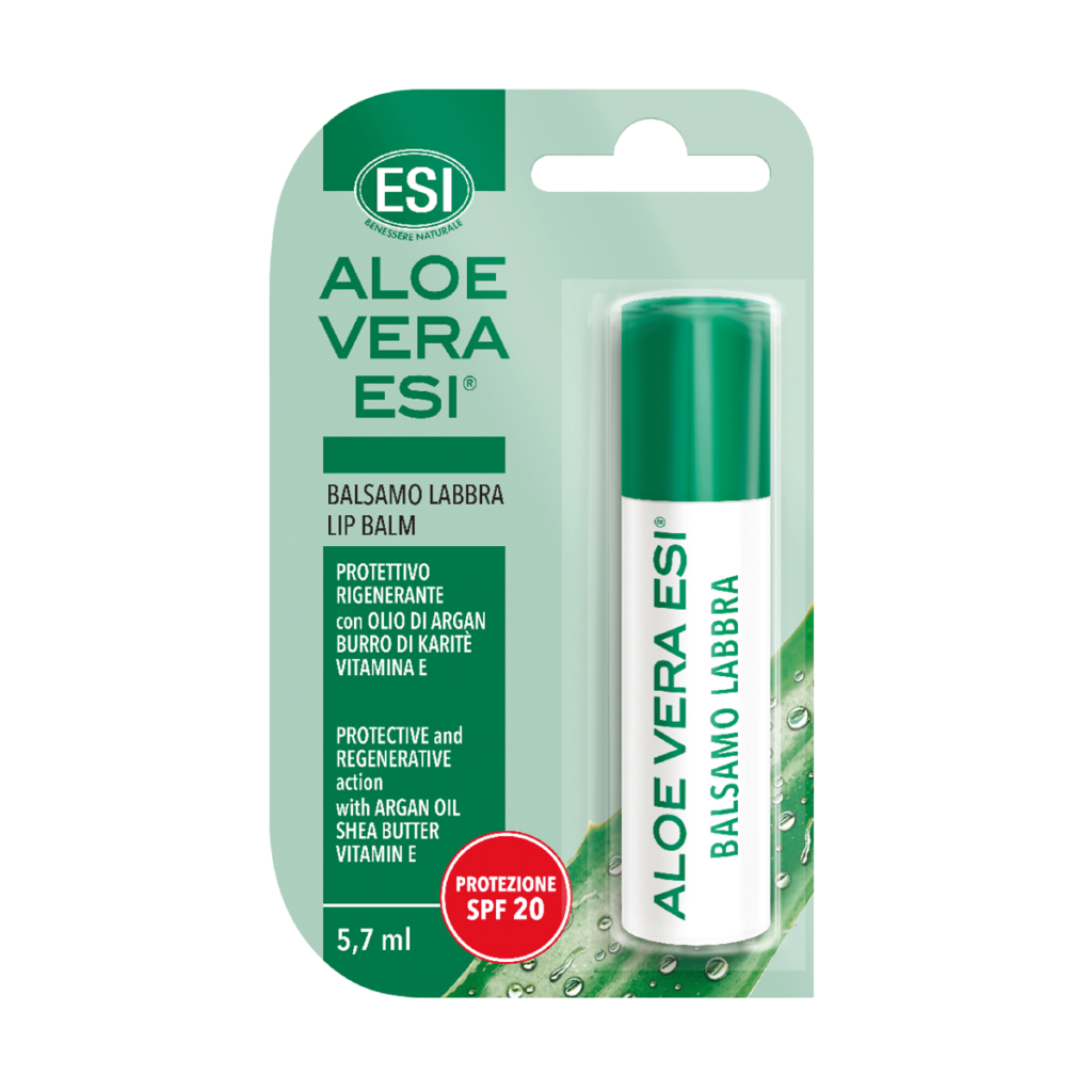 Aloe vera Balzam za ustnice s srednjo zaščito SPF 20, 5,7 ml