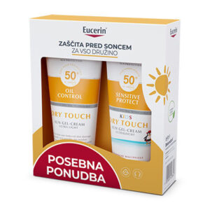Eucerin SUN družinski paket za zaščito pred soncem ZF 50+