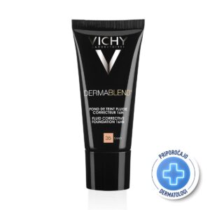 VICHY DERMABLEND Tekoči puder z visoko prekrivno močjo SPF28, 30 ml, 35 Sand