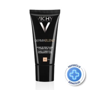 VICHY DERMABLEND Tekoči puder z visoko prekrivno močjo SPF28, 30 ml, 15 Opal