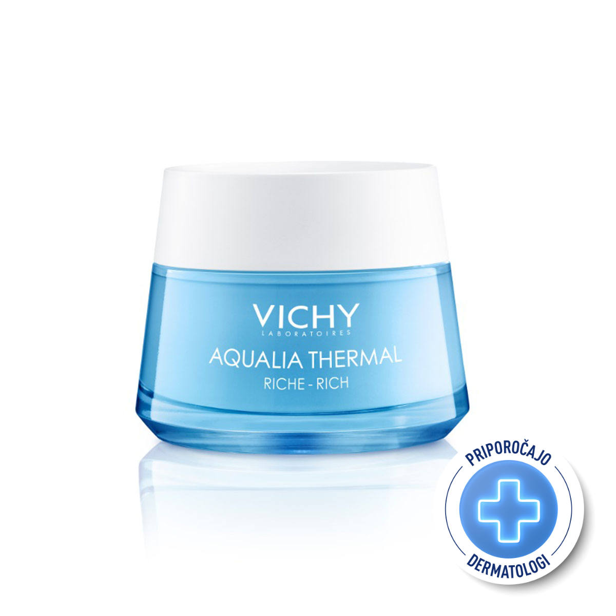 VICHY AQUALIA THERMAL Bogata krema za vlaženje za suho kožo, 50 ml