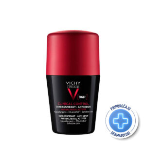 VICHY HOMME CLINICAL CONTROL Roll-on dezodorans proti neprijetnemu vonju do 96h, 50 ml