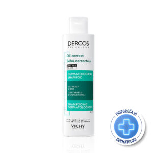 VICHY DERCOS Negovalni šampon za regulacijo mastnosti lasišča, 200 ml