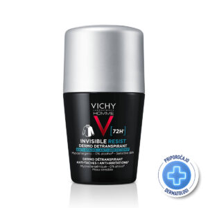 Vichy HOMME - Invisible resist 72h* - Dermo Detranspirant - Proti madežem in razdraženosti,50  ml