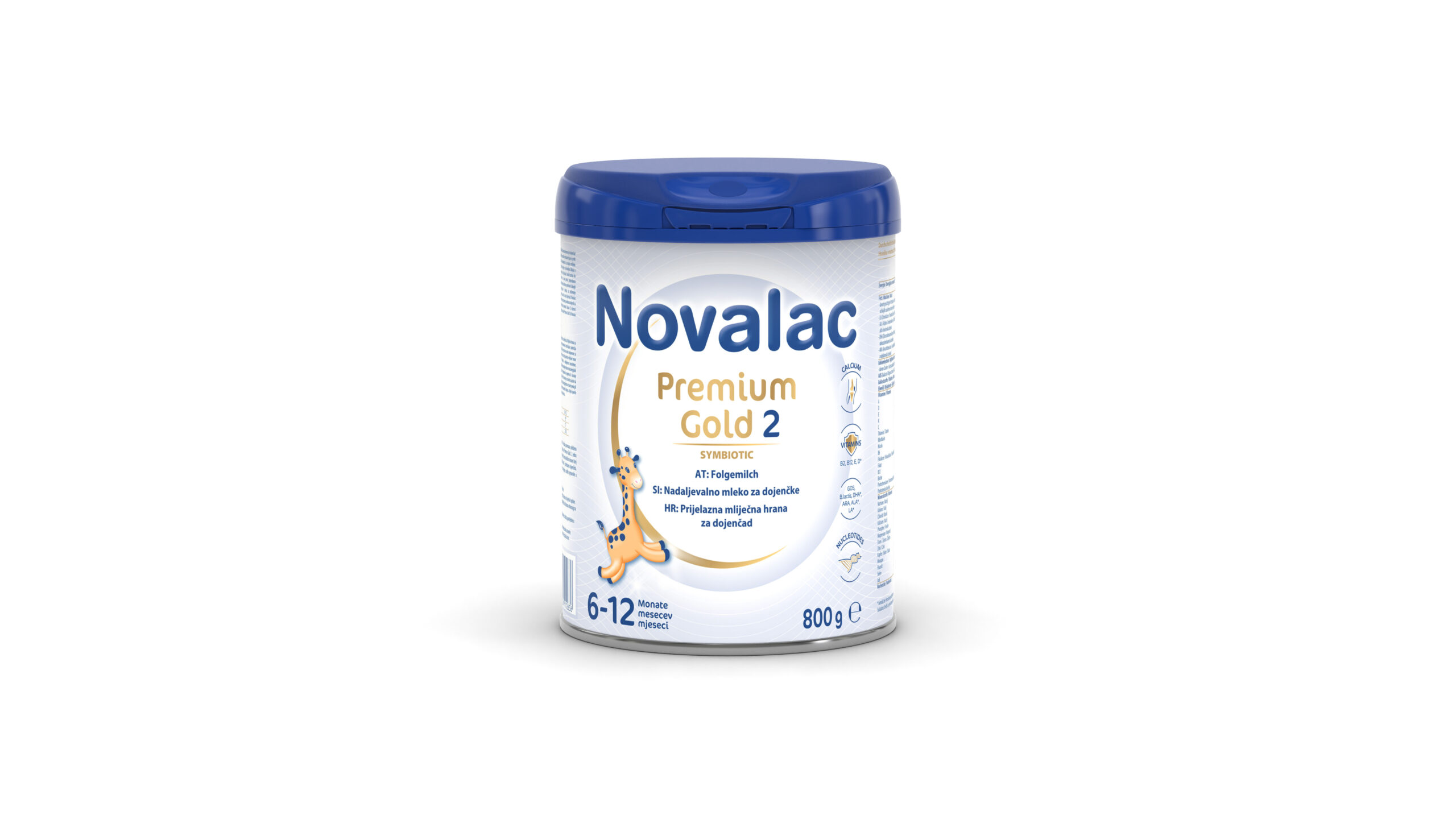 Novalac Premium Gold 2, nadaljevalno mleko za dojenčke, 800 g