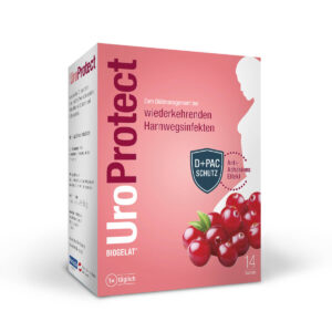 Biogelat UroProtect – Manoza in Ameriška Brusnica, 14 vrečk