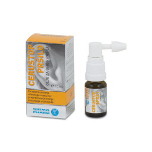 CERUSTOP OLJE ZA UHO V PRŠILU, 10 ml
